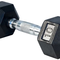 Rubber Hex Dumbbell Set 10lb