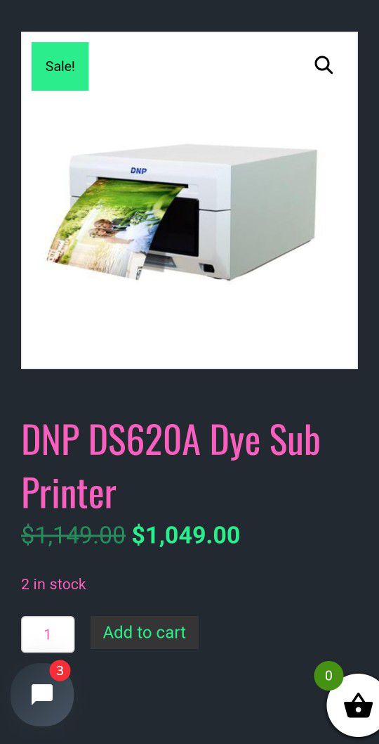 DnP Dye Photo Printer Used