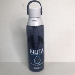 Brita Premium Water Bottle with Filter Hard Sided, BPA Free, BB10 Sea Glass 26oz