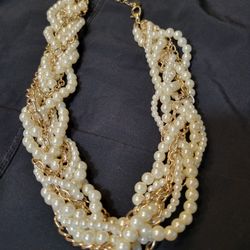 Twisted Bead Chain Necklace