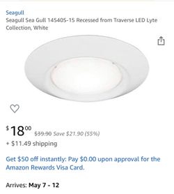 Sea Gull recessed lighting LED have several