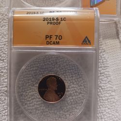 2019-S Lincoln Penny PF 70 DCAM