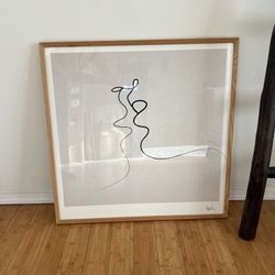 Urban Outfitters LARGE Wall Art Fine Line Drawing Romance 