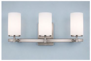 NEW Generation Lighting (contact info removed)EN3-962 3-Light Bathroom Vanity Light - Brushed Nickel