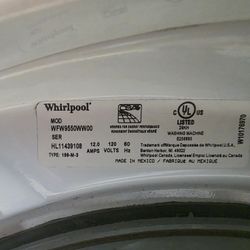 Whirlpool Duet Washer