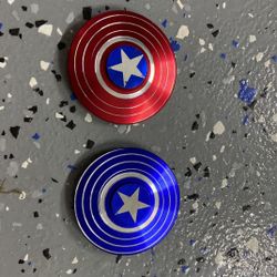 Captain America Fidget Spinners- Blue And Red