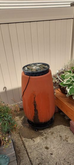 Pot..Outdoor Tall planter pot or  base for water feature
