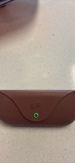 Ray-Ban Brown Leather Sunglasses Case