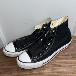 Converse, Men's, Chuck Taylor, All Stars, Hi Top, Casual Sneakers, Color Black, Size 12