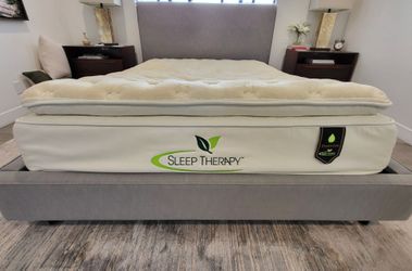 Size Queen Essentia Luxury Organic Mattress with Pillow Top