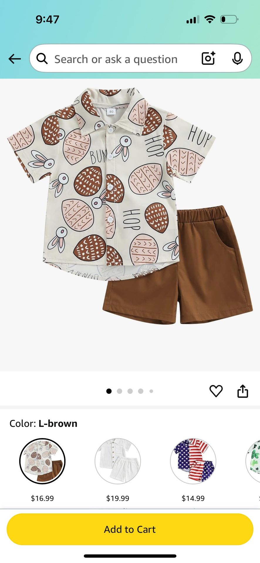 Kids Easter Outfit 4t