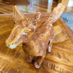 Primitive Clay Art Fox Folk 