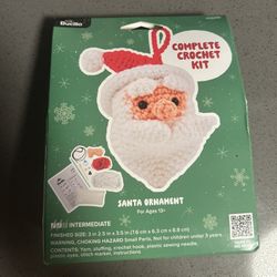 New DIY Santa ornament Complete crotchet Kit