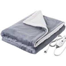 Soft Flannel Heated Throw Blanket