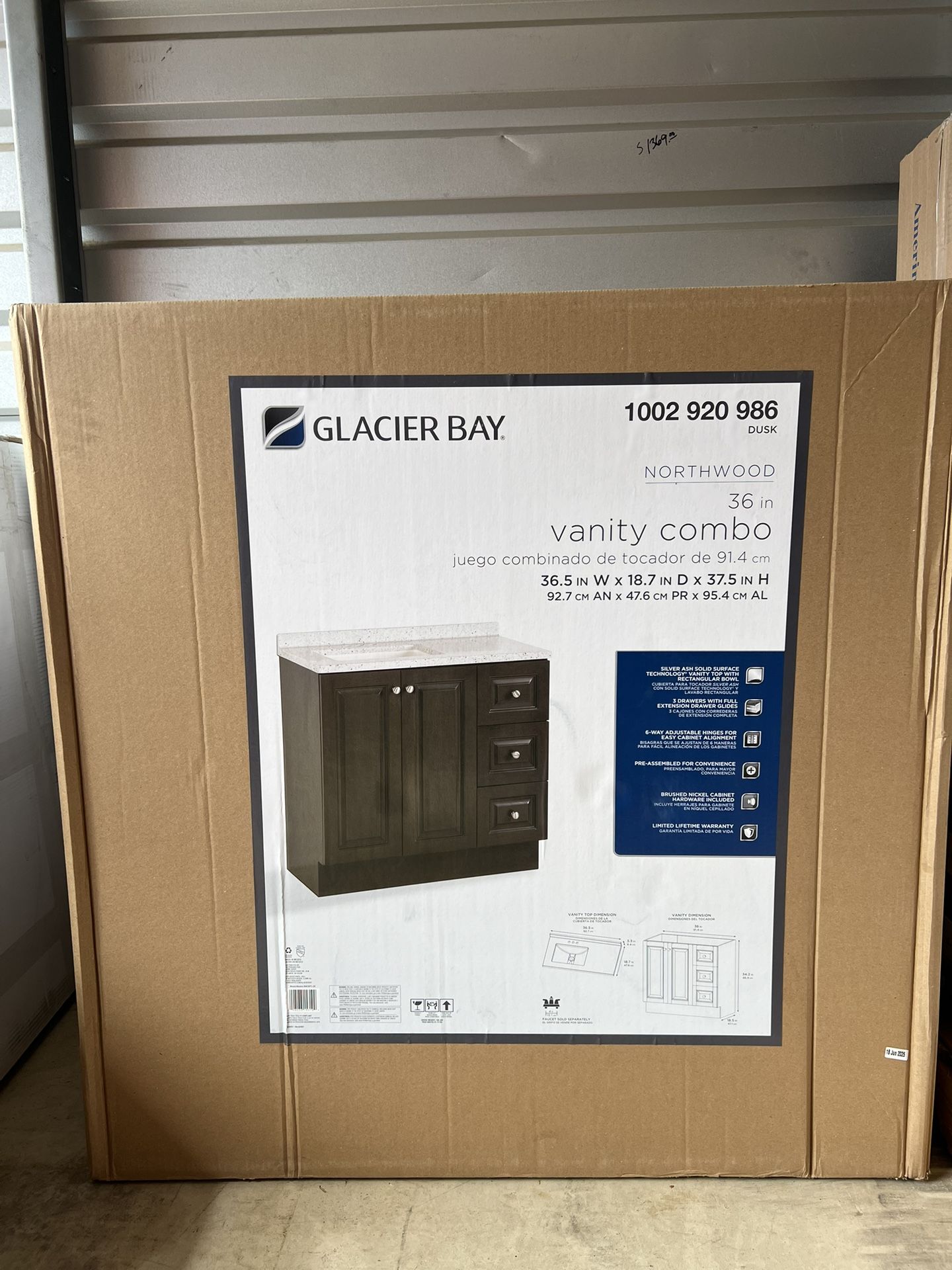 37in Single Sink Bath Vanity with Top