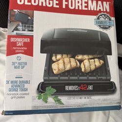 George Foreman GRP1060B 4-Serving Removable Plate Grill & Panini Press 