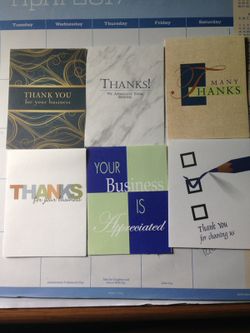BUSINESS THANK YOU CARDS WITH ENVELOPES