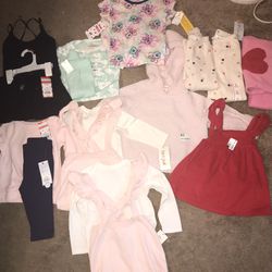 Entire lot new baby girl clothes 