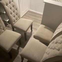 Set Of Four Dining Chairs Custom Like New