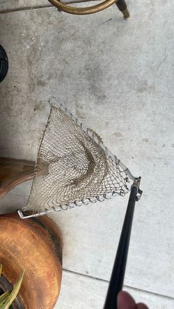 Really cool vintage fishing net made in Great Britain.