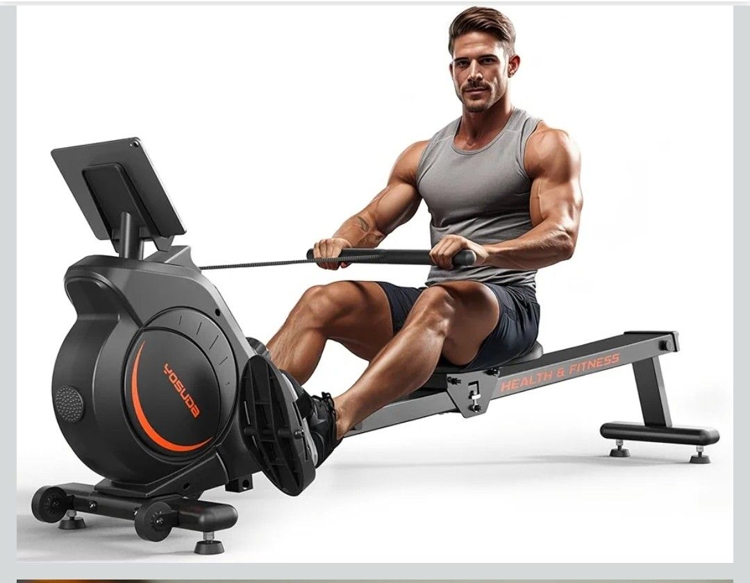 YOSUDA Magnetic/Water Rowing Machine for Home - Rower Machine Use with Bluetooth, App Supported, Rowing Machine for Taller Power Athletes, Comfortable