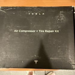Tesla Air Compressor And Tire Repair Kit