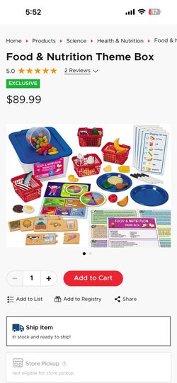 food y nutrition theme box