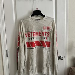 Vetements Oversize Shirt Men’s Size S