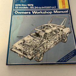 Haynes Owners Workshop Manual Datsun F-10 from 1976 thru 1979 All Models 