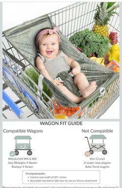 Baby shopping cart hammock