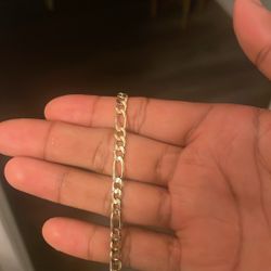 10k Figaro Bracelet 
