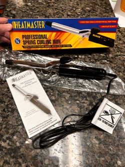 Heatmaster Professional Spring Curling Iron 5/8” Barrel 2 Speeds