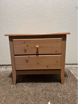 Wooden nightstand