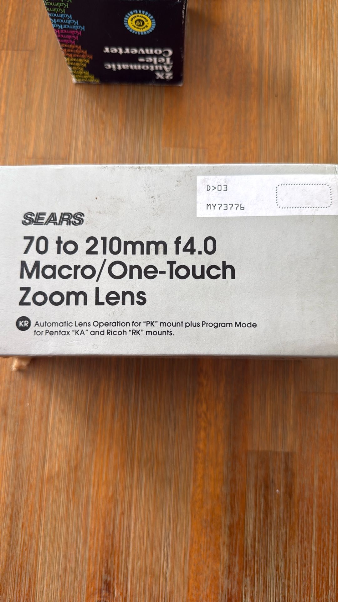 70 To 210mm f4.0 Micro/One Touch Zoom Lens, For Camera