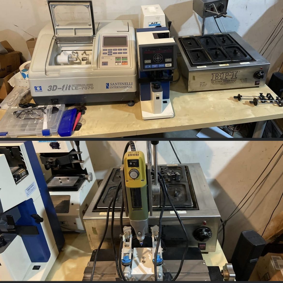 Optical lab Edger