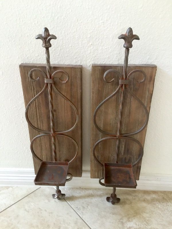 Rustic candle holders