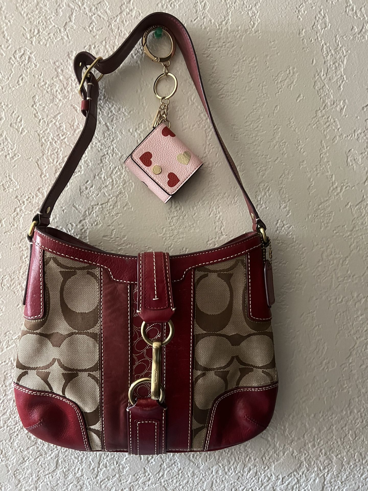 Red Coach Bag Like New Extra Clean 