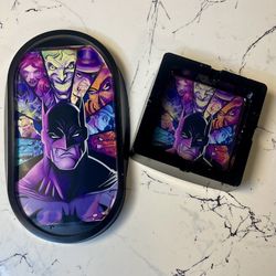 Batman Ashtray And Tray Set | Comic Collectible Decor