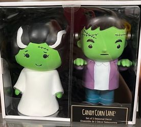 Candy Corn Lane Monster of Frankenstein and Bride 