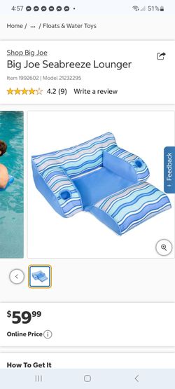 Big Joe Seabreeze Lounger $40