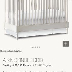 Restoration Hardware White Changing Table And Crib 