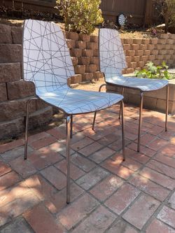 IKEA Vintage Vilmar Geometric Chairs