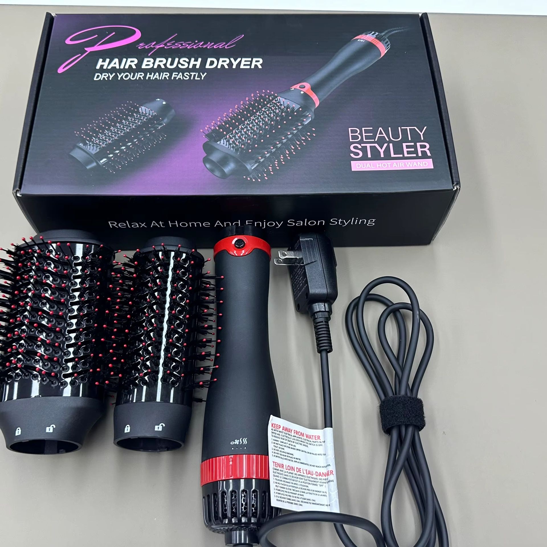 Cepillo Electrico Para Cabello De Dos Cabezas, Beauty Styler