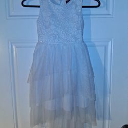 HALLOWEEN "girls size 6 white wedding or angel dress" $5