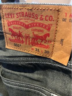 Levi Strauss 501 31x30 olive green