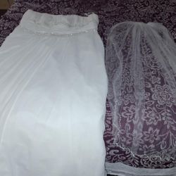 A wedding dressed