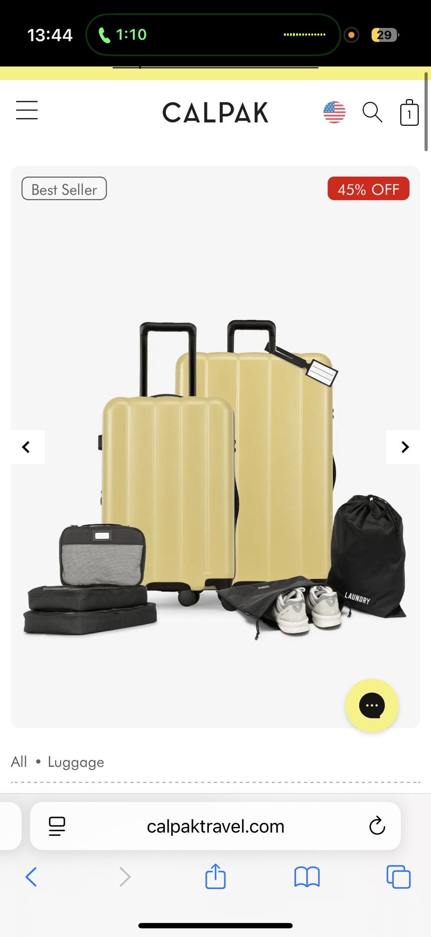 CalPak bundle Butter Yellow