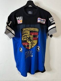 🔥 BLEECKER AND MERCER 1994 MENS T SHIRT SIZE L Crew Neck Audi BMW Ferrari 🔥