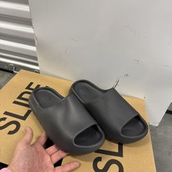 onyx yeezy slides