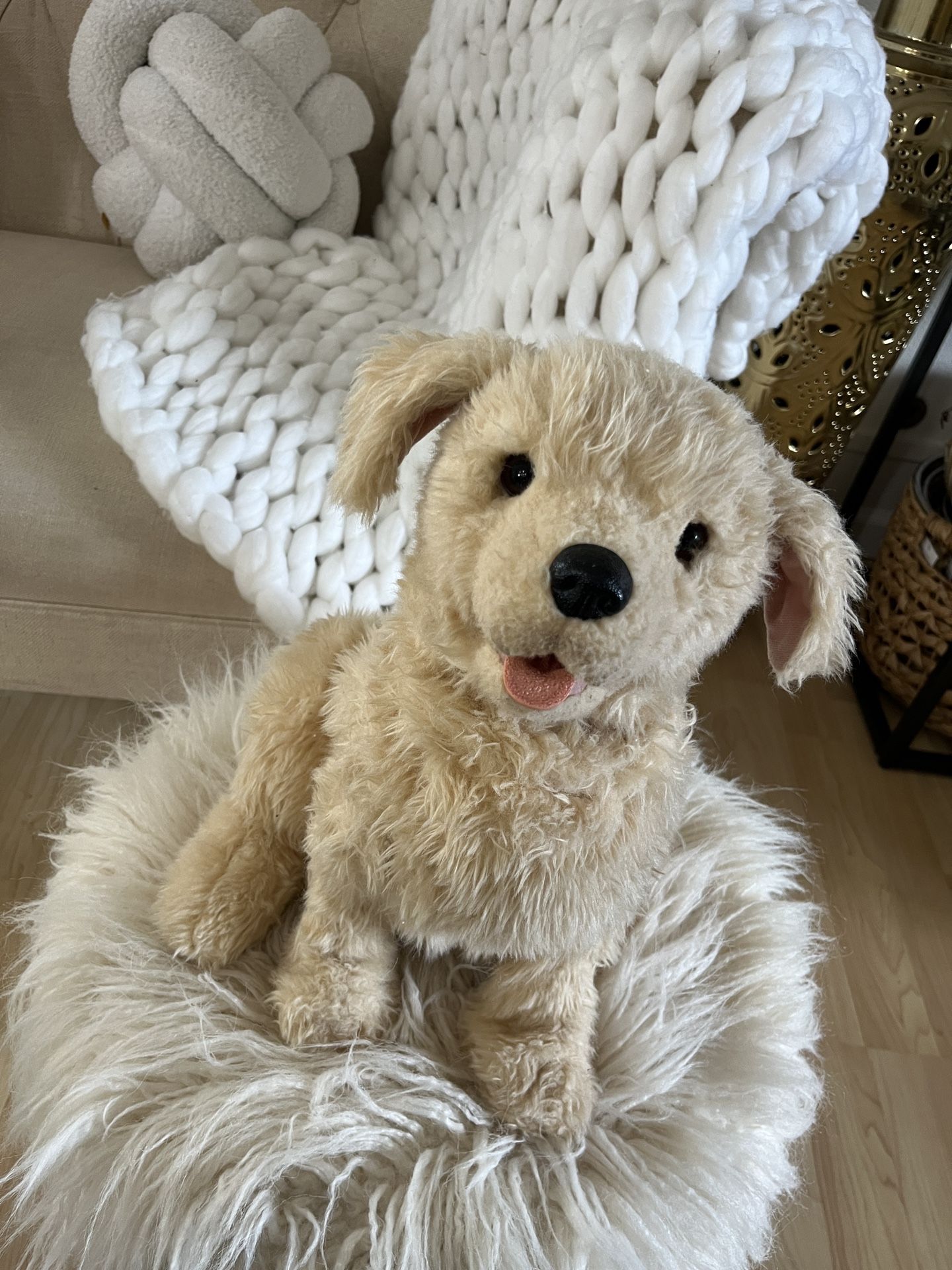 Joy For All Ageless Golden Retriever Realistic Stuffed Animal Live Pet